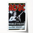AC/DC "World Tour '88" Poster - Vintage Rock Concert Wall Art