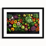 Fresh Vegetable Medley - Modern Kitchen Wall Art for Food Lovers