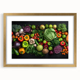Fresh Vegetable Medley - Modern Kitchen Wall Art for Food Lovers