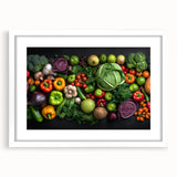 Fresh Vegetable Medley - Modern Kitchen Wall Art for Food Lovers