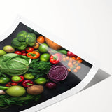 Fresh Vegetable Medley - Modern Kitchen Wall Art for Food Lovers