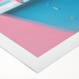 Bathroom Art Prints - Colorful Bird on Blue Tub