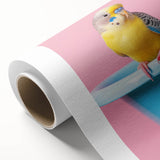 Bathroom Art Prints - Colorful Bird on Blue Tub