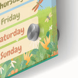 Days of the Week Kids Educational Wall Art – Learning Poster