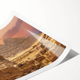 Extra large rolled print of line art flowers, featuring a minimalistic black and white design.