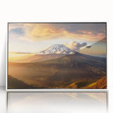 Large art print of a Kenyan landscape in muted earth tones on framed acrylic, ideal for modern art wall decor.