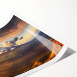 Extra large wall art featuring a line art floral design in monochrome, ideal for large living room decor.