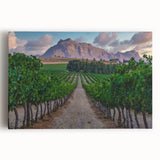 Large black and white stretched canvas featuring an African savannah landscape, ideal for kitchen wall art.