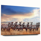 Large abstract wall art of Tanzanian scenery in muted earth tones on acrylic glass.