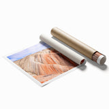 Extra large floral art on rolled canvas, featuring vibrant colors and detailed Asian scenery.