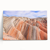 Black and white large art print of Asian landscape on stretched canvas, ideal for kitchen wall art or bedroom decor.