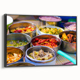 Black and white landscape art painting of Bhutan scenery on framed canvas, suitable for bedroom wall decor.