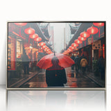 Mid-century modernist art of Shanghai skyline in muted silver tones on a framed acrylic, ideal for modern art wall decor.