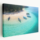 Large canvas print of a serene Indonesian landscape in muted earth tones, ideal for kitchen wall art.