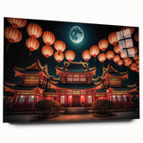 Large abstract wall art of Kyoto scenery in muted earth tones on acrylic glass, ideal for bedroom or dining room decor.