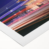 Art deco poster featuring a serene Korean landscape in soft pastel colors on rolled canvas, suitable for dining room decor.