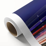 Art Deco-style poster of a serene Korean landscape on rolled canvas, ideal for nursery wall art or dining room decor.