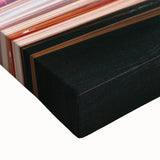 Black and white landscape art painting of a serene Korean scenery on stretched canvas, ideal for bedroom wall art.