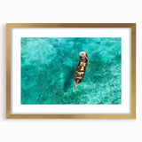 Extra large abstract art print of a textured Malaysian landscape in gold frame, ideal for living room decor.