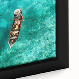 Extra large framed canvas featuring a textured, colorful Malaysian landscape in muted earth tones.