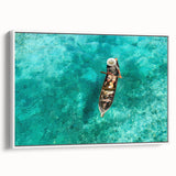 Vintage poster art of a Malaysian landscape in vibrant colors on a large framed canvas, suitable for living room decor.