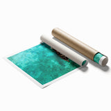 Extra large rolled print of a Malaysian landscape with vibrant greenery and floral elements.