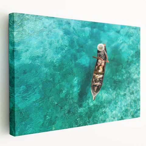Large art print of a Malaysian landscape with lush greenery on stretched canvas, suitable for kitchen wall art.