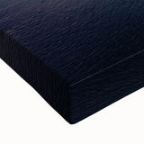 Large art of a black and white Maldivian landscape on stretched canvas, ideal for bedroom wall decor.