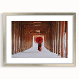 Textured abstract art print of a Myanmar landscape in silver frame, with muted earth tones, ideal for bedroom art.