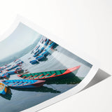 Extra large wall art featuring line art flowers in soft pastel shades on a rolled print, ideal for large living room decor.