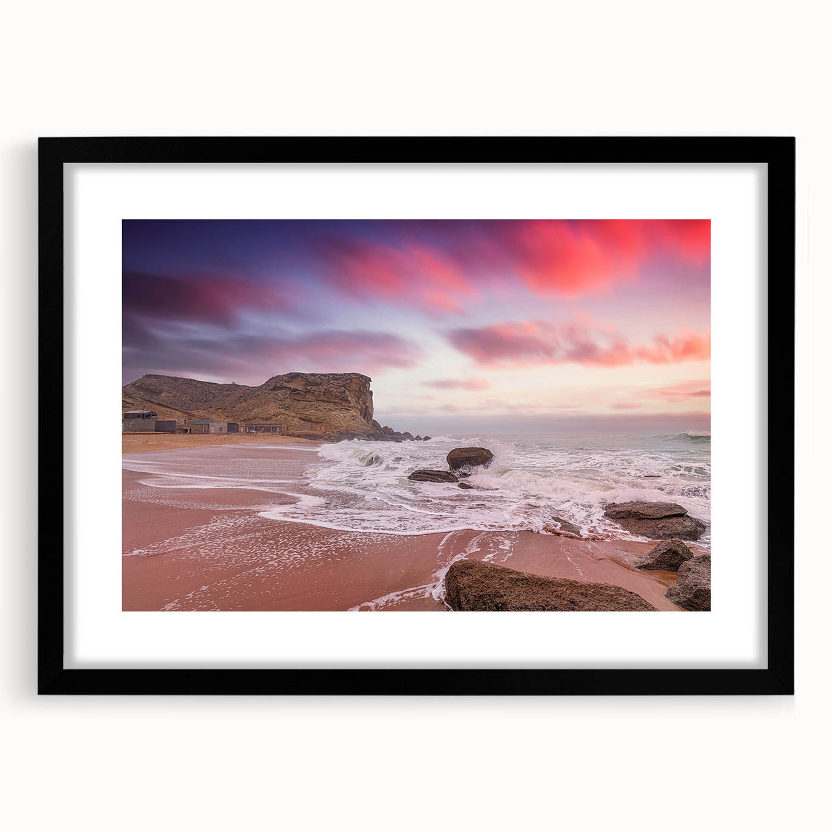 Extra large abstract art print featuring a colorful.