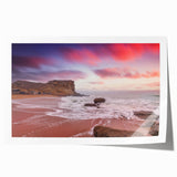 Extra large rolled print of a vibrant Pakistani landscape with lush florals, ideal for art wall dining room decor.