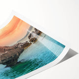 Extra large wall art featuring line art flowers in soft pastel shades on a rolled canvas, ideal for large living room decor.