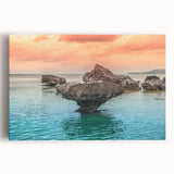 Black and white large art print of a Philippine rural scene on stretched canvas, ideal for kitchen wall art.