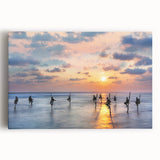 Black and white stretched canvas of a Sri Lankan landscape, ideal for kitchen wall art.