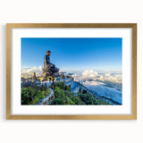 Extra large framed wall art depicting an abstract, textured scene with subtle earth tones, ideal for living room decor.