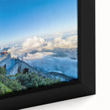 Extra large framed canvas featuring a textured, colorful Vietnamese landscape in muted earth tones.