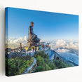 Large canvas print of a vibrant Vietnamese landscape, ideal for kitchen wall art.