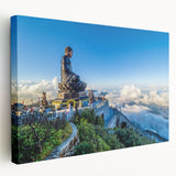 Large canvas print of a vibrant Vietnamese landscape, ideal for kitchen wall art.