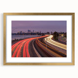 Textured abstract art print of Perth scenery in muted earth tones on a framed canvas, suitable for bedroom art.