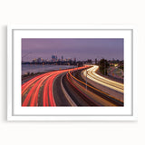 Extra large wall art featuring an abstract depiction of Perth, Australia, in muted earth tones on a textured canvas.