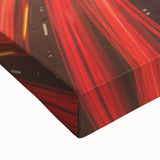 Black and white landscape art painting of Perth, Australia on stretched canvas, ideal for bedroom wall decor.