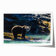 Rolled print of British Columbia scenery with vivid green and blue tones, ideal for dining room wall art.