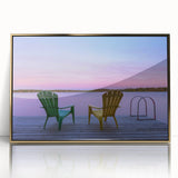 Large art print of a serene Manitoba landscape in muted earth tones on framed acrylic, ideal for modern art wall decor.