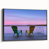 Black and white landscape art of Manitoba, Canada on framed canvas, suitable for bedroom wall decor.