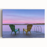 Black and white stretched canvas of Manitoba scenery, ideal for kitchen wall art.