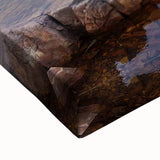 Black and white landscape art painting of Newfoundland on stretched canvas, ideal for bedroom wall art.