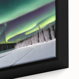 Close-up of textured black wall art featuring a vibrant, colorful abstract design on a framed canvas.