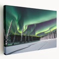 Large canvas print of a serene Northwest Territories landscape in muted earth tones, suitable for kitchen wall art.