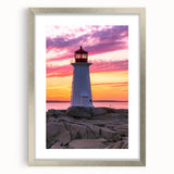 Textured art depicting an abstract Nova Scotia scenery in muted blue tones on a silver-framed mat, ideal for bedroom art.